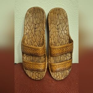Pali Hawaii Brown Slide Sandals